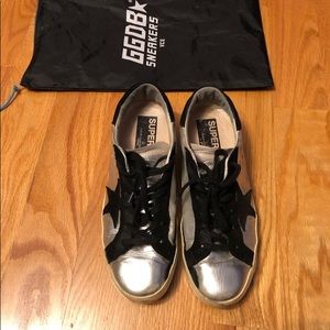 Golden Goose Silver Sneakers